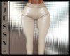 [J] Cream Leather Pants