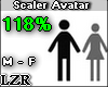 Scaler Avatar M - F 118%