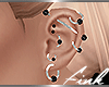 Ⓕ Multi-Piercings B&W