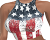 4th July Flag Crop Top