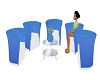 Bl/wht Chat Seating