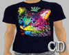 CD Shirt Neon Ring Cat