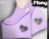 x Heart Platforms Purple