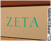 *CW ZETA Wall Sign ~ 