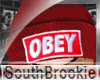 Red Obey Beanie M/F