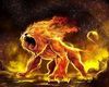 Fire Lion Sticker