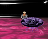 purple rose chair