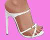 Elegant sexy white heels
