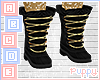 . Black w Gold Lace Boot