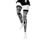 Emo Wear skulls fishnet