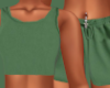 Green Shorts Set