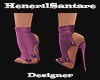 HS-Lilac Leather Heels