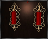 Gold-Red Wall Candles