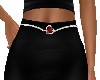 RUBY HEART BELLY CHAIN
