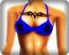 Medium Blue Bikini Top