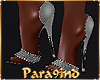 P9)Silver Heels Diamonte