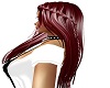 plait long streaked red