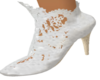 white wedding heels