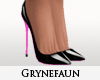 Black & pink sole heels