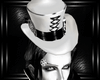 b white steampunk hat M