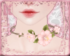 |H| Pink Flower Choker