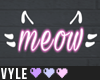 Meow Neon Kitty Sign