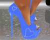Satin Baby Blue Heels
