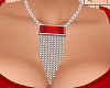 Silver Necklaces Red