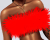 Puffy Fur Top [ Red]