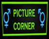 neon picture corner