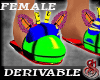 Giraffe Slippers Mesh