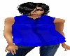 BLUE CHIFFON SHIRT