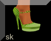 sk:Promi Green Pumps