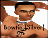 Silver & White Bowtie