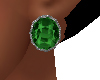 Round Emerald Earrings