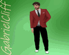 Red Black Suit no shoes