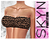 Lace Tube Top - Onyx