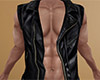 Black Leather Vest (M)