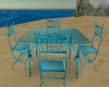 (DiMir)Blue Table Chairs