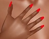 Red Finger nail polish