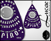 Purple Ouija Earrings