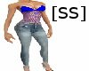 [SS]Net top with pants
