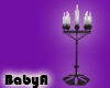 BA Goth Black Candelabra