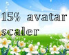 15% avatar scaler