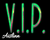 VIP Green Neon Glow Sign