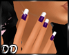 [DD}Purple/White Nails