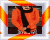 A*orange sweater