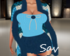 Dress/Jacket-Blu/LtBlue