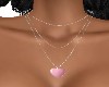 PINK  HEART  NECKLACE