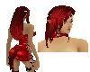 Long Red hair w/tieback